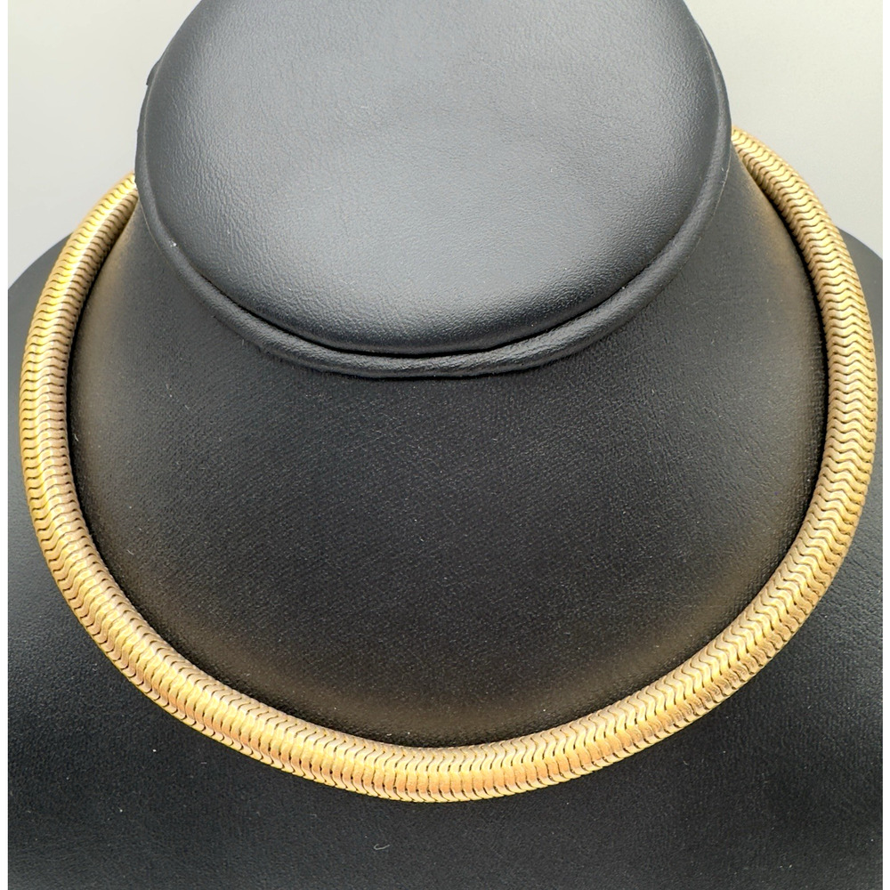 VTG Kreisler Snake Chain Choker Necklace Heavy High Quality Chunky 15.5" READ